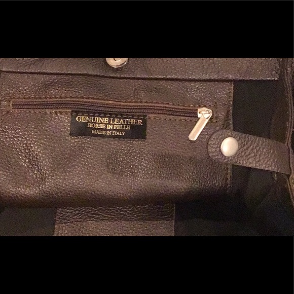 Dark Brown Italian Leather Purse - Picture 12 of 12